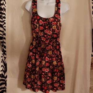 Forever  21 Black Floral-print Dress